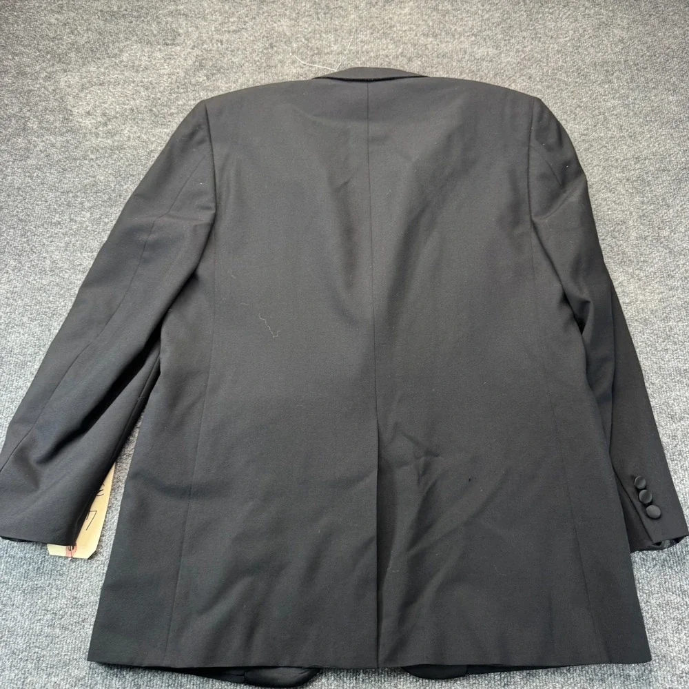 Cerruti 1881 Couture Men's 1-Button Tuxedo - 42L Jacket / 38x32 Pleated Pants Bl